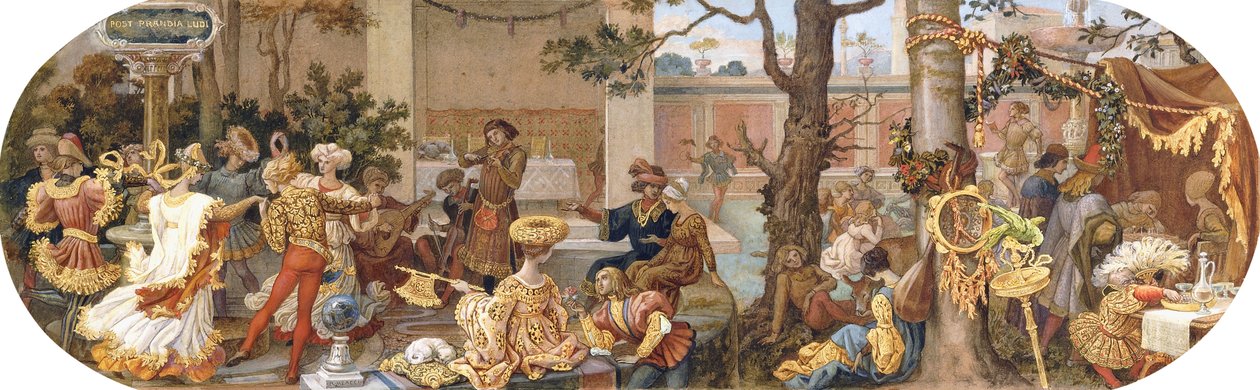 Une fête florentine : passe-temps après le déjeuner - Ricciardo Meacci
