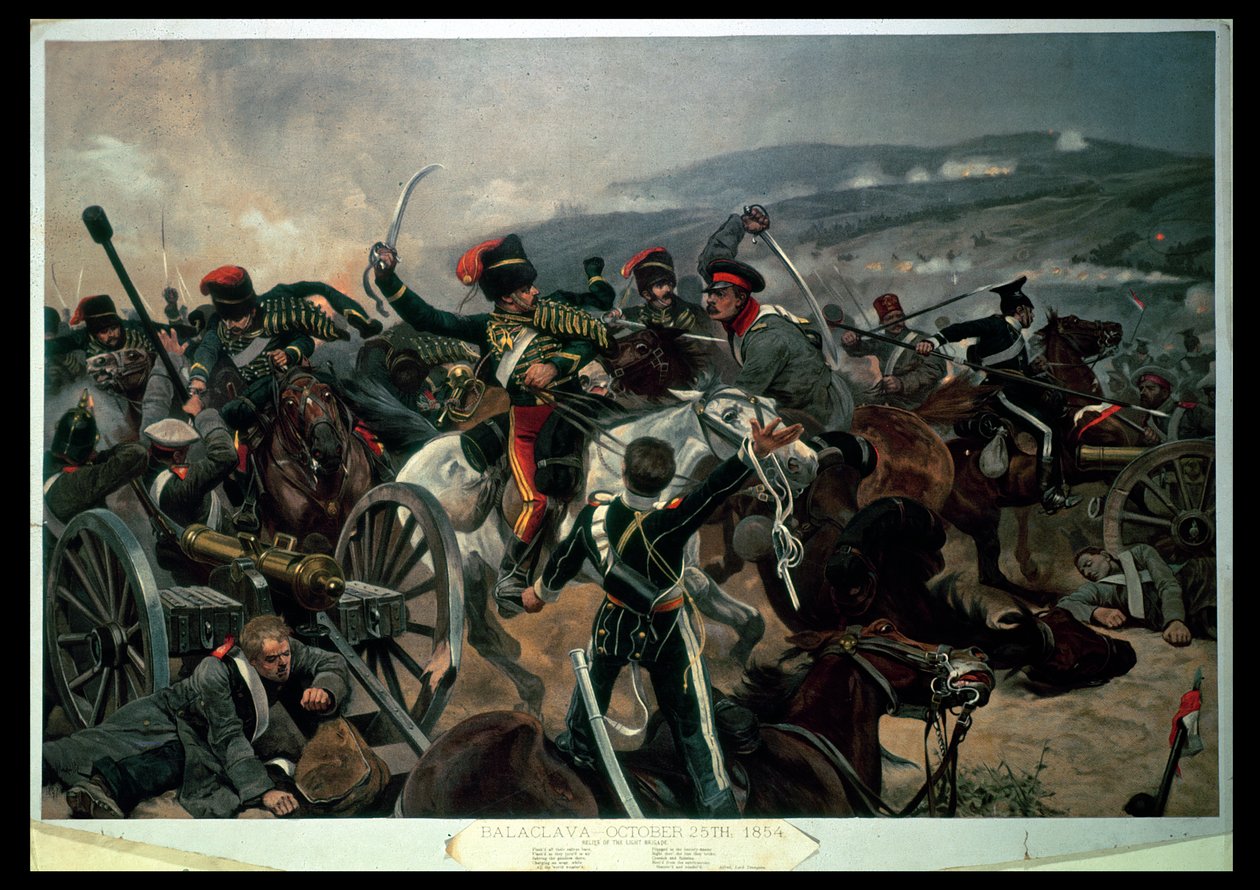 Bataille de Balaclava, 25 octobre 1854, Secours de la Brigade Légère - Richard Caton Woodville junior