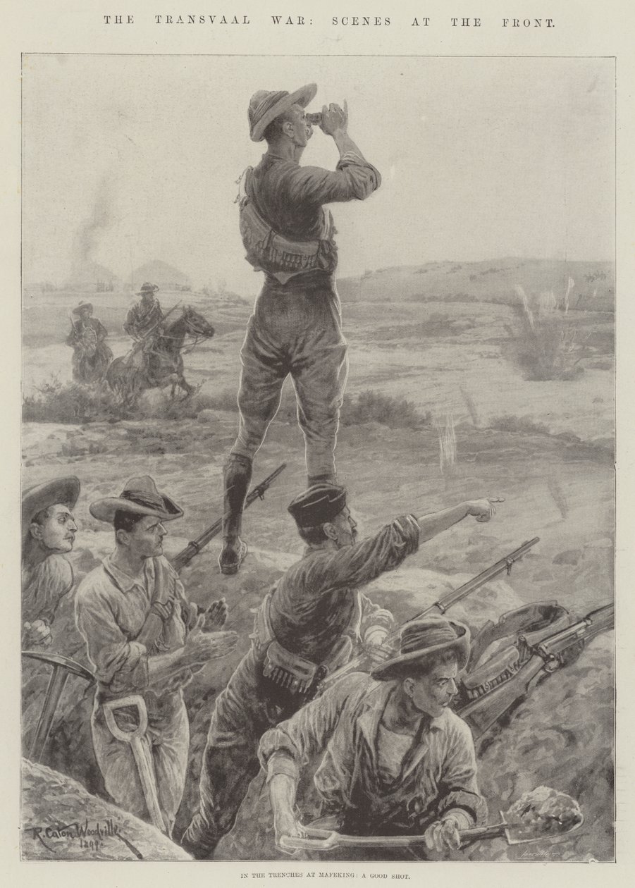 La guerre du Transvaal, scènes au front - Richard Caton Woodville junior