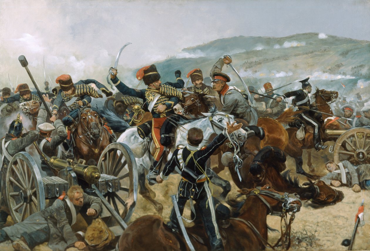 Le Secours de la Brigade Légère, 25 octobre 1854, 1897 - Richard Caton Woodville