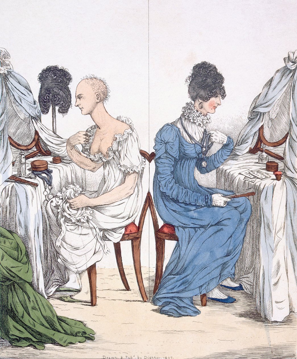 Une dame à la mode, pub. 1807 - Richard Dighton