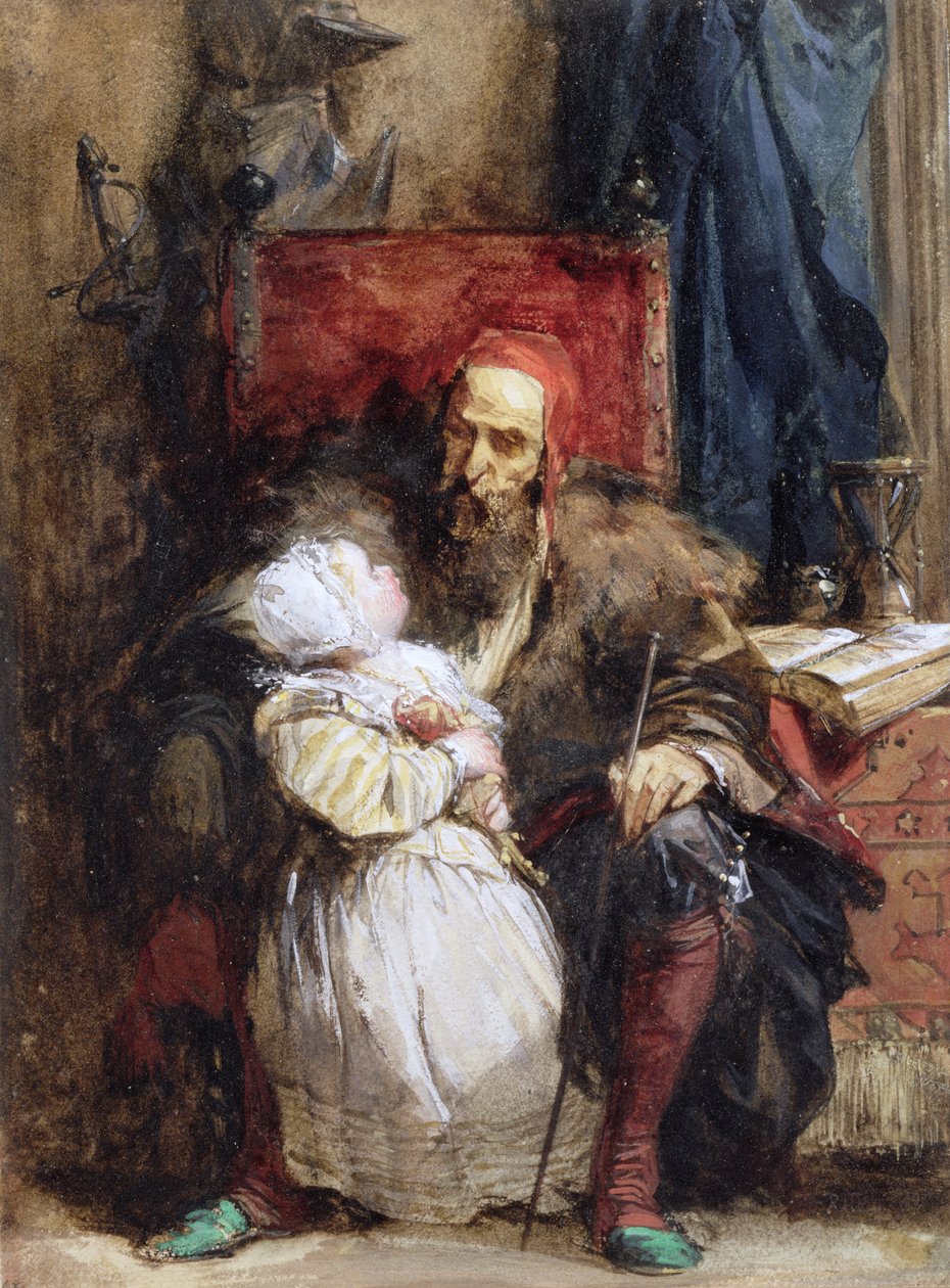 Vieil Homme et Enfant, c.1827 - Richard Parkes Bonington