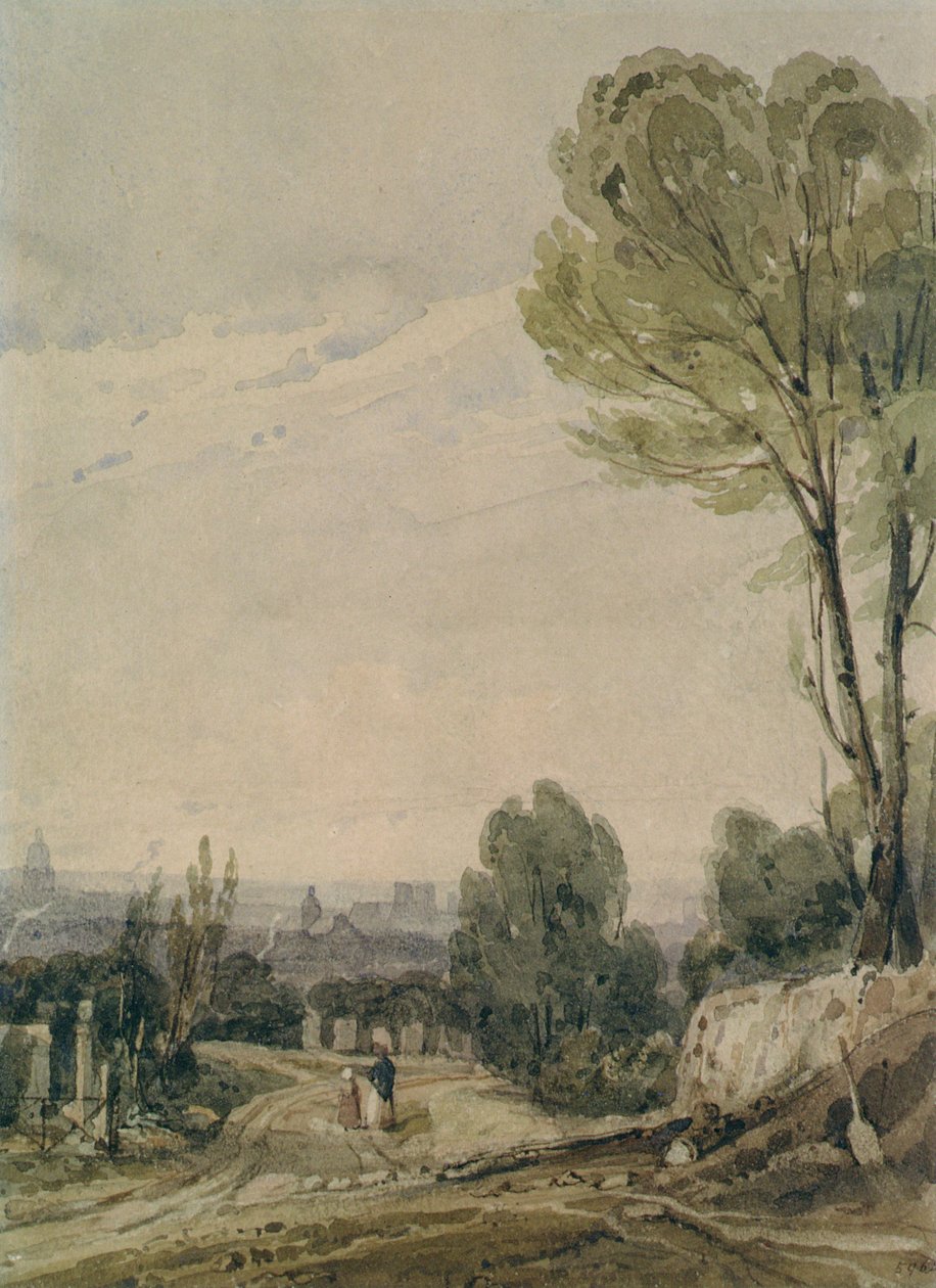 Paris depuis le Père Lachaise - Richard Parkes Bonington