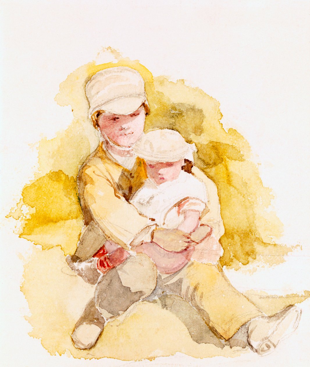 Esquisse de deux enfants, c.1852 - Richard Redgrave