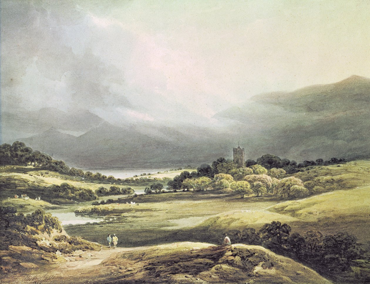 Vue du château de Dunloe, Killarney, 1805 - Richard Sasse