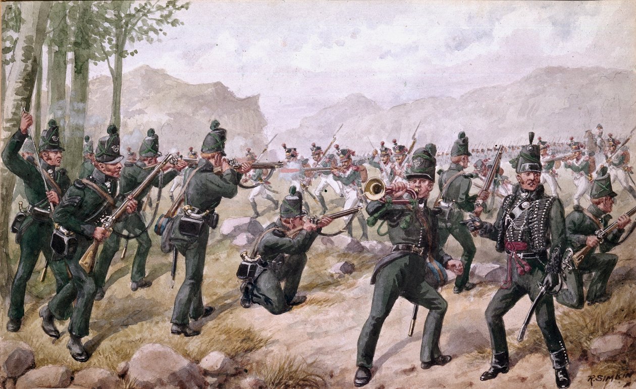 Bataille des Pyrénées, 1813, 1900 - Richard Simkin