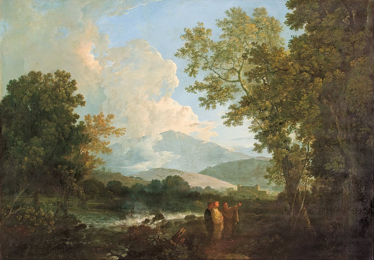 Cicéron avec son ami Atticus et son frère Quintus, à sa villa à Arpinum - Richard Wilson