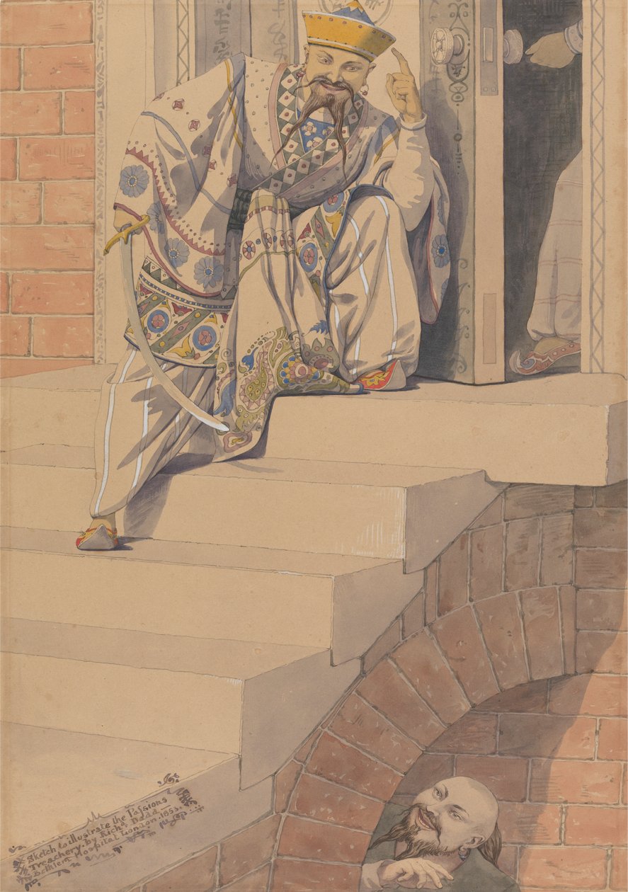 Esquisse pour illustrer les passions : Trahison - Richard Dadd