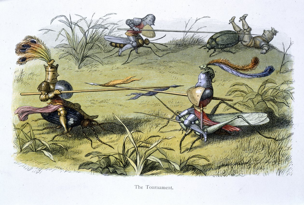 Chevaliers elfes en joute - Richard Doyle