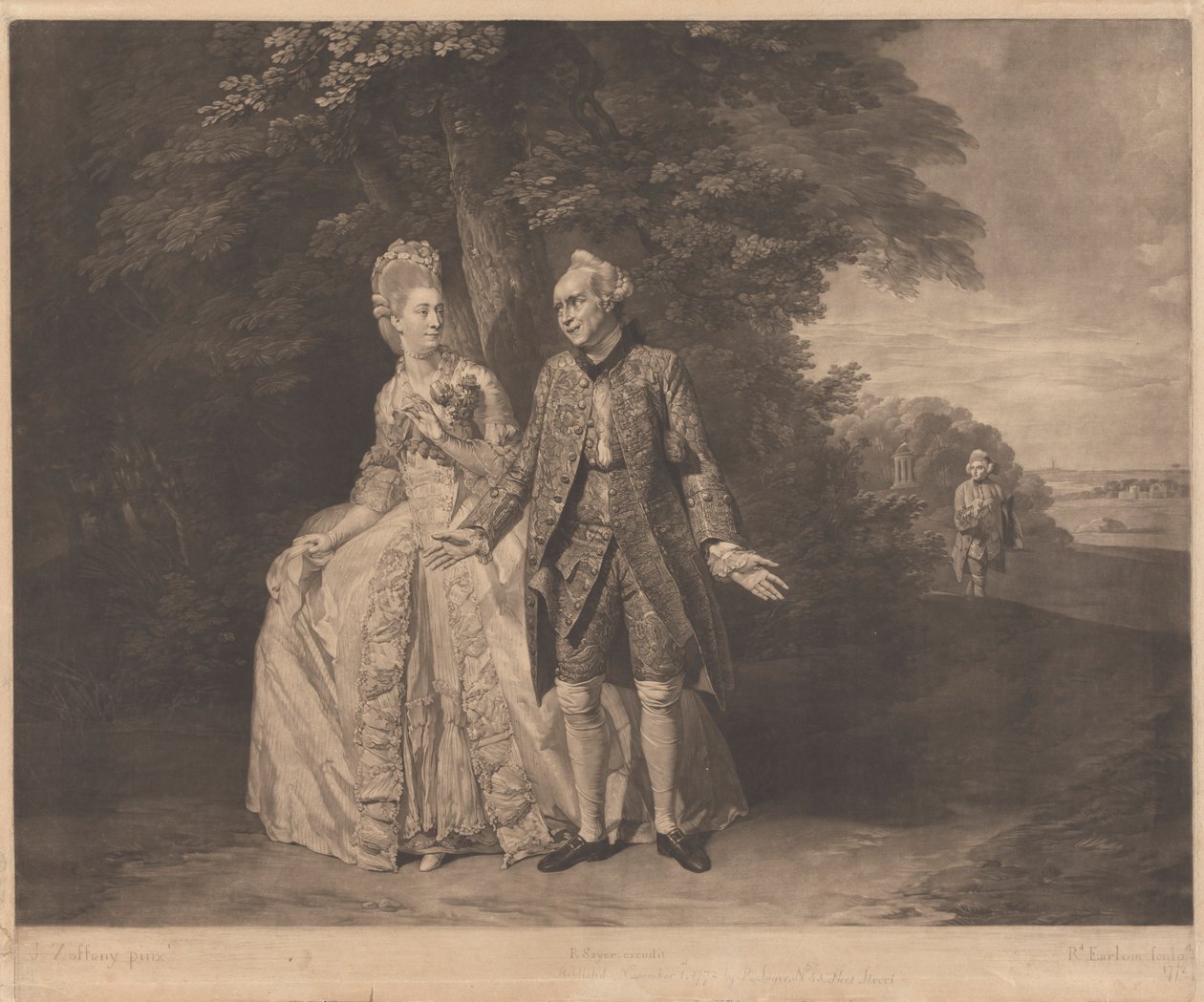Thomas King et Mme Baddeley - Richard Earlom