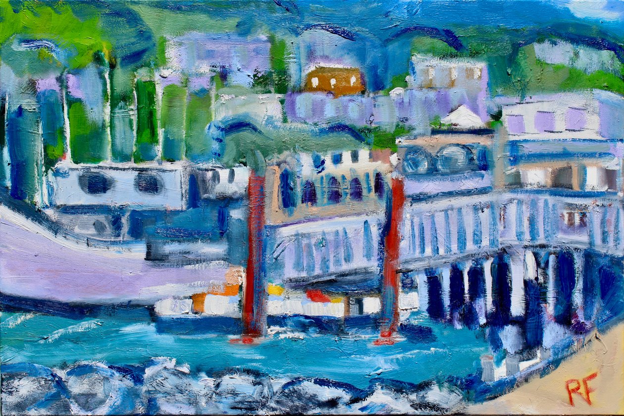 Passerelle et bateau, Tiburon, 2019 - Richard Fox