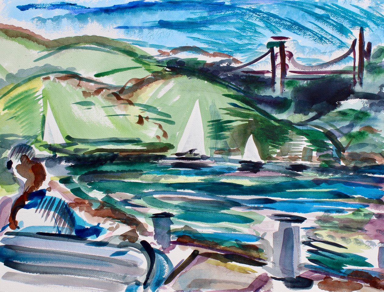 Voiliers, Tiburon, 2017 - Richard Fox