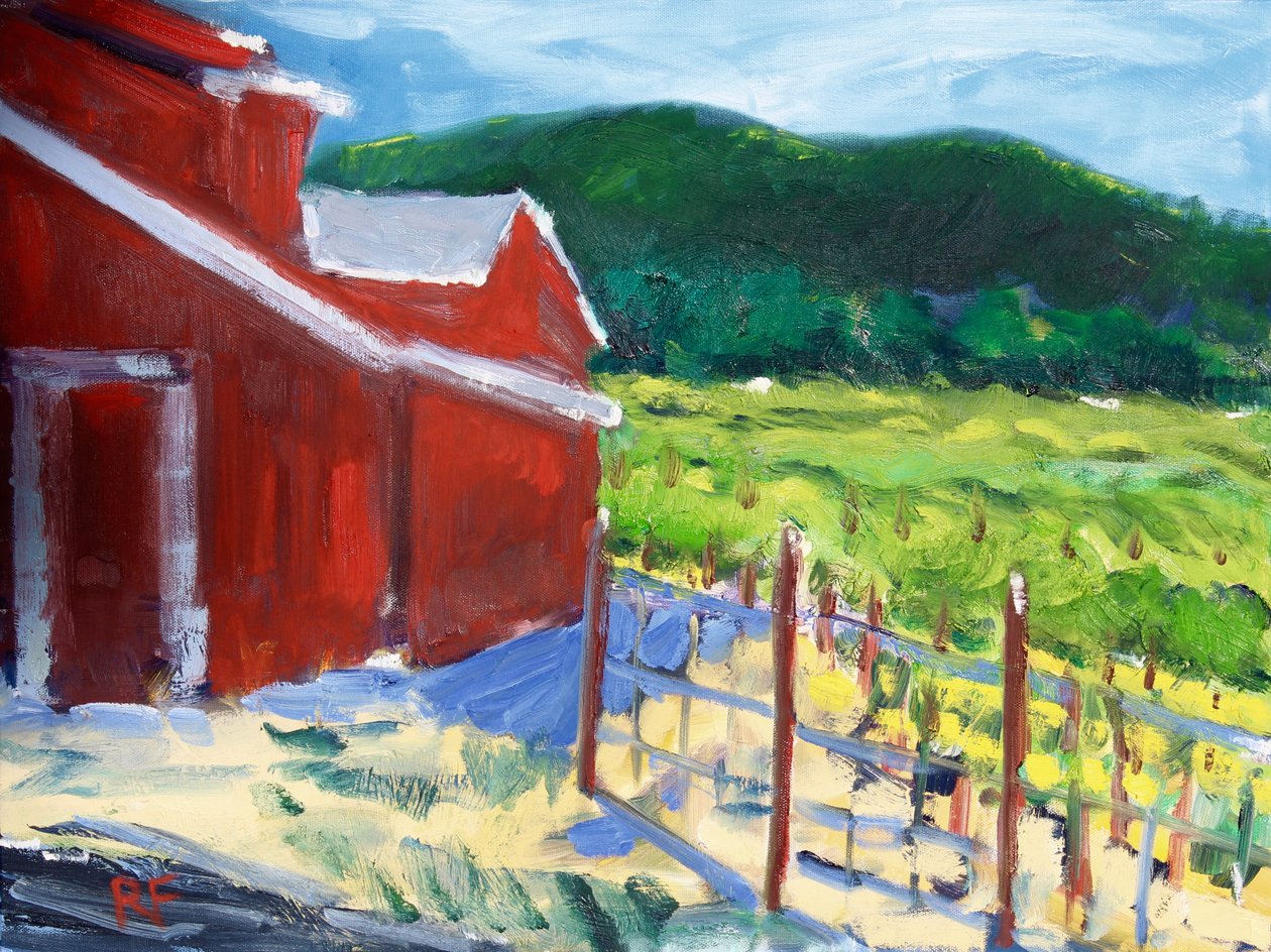 La grange rouge, Napa, 2019 - Richard Fox