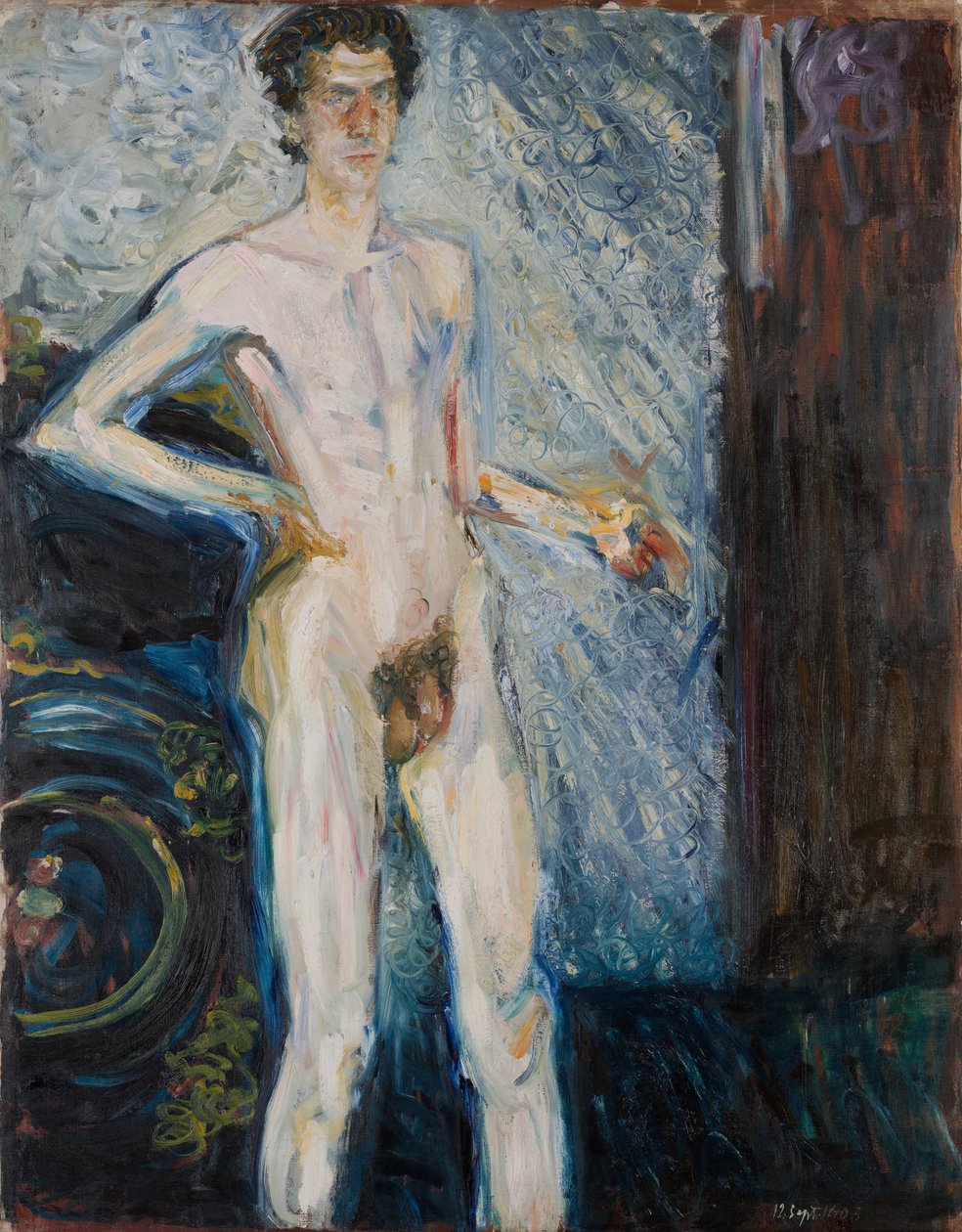 Autoportrait nu avec palette, 1908 - Richard Gerstl