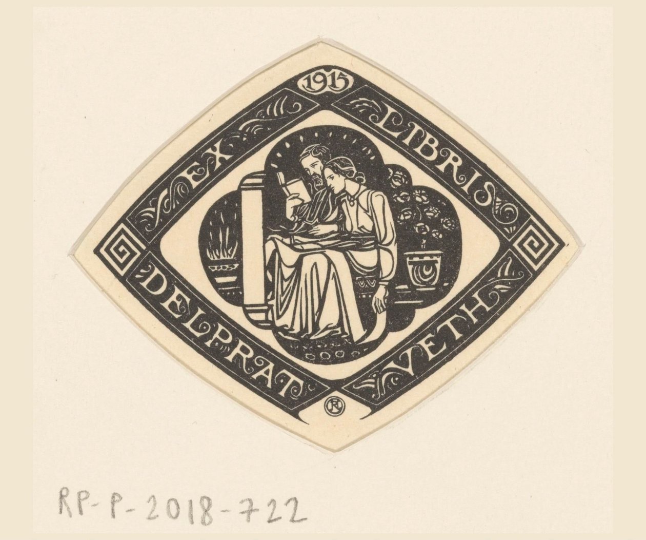 Ex libris de Delprat-Veth - Richard Nicolaüs Roland Holst