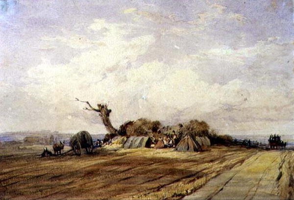 Un camp de gitans - Richard Parkes Bonington