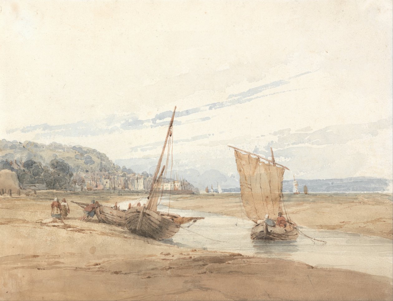 Près de Honfleur - Richard Parkes Bonington