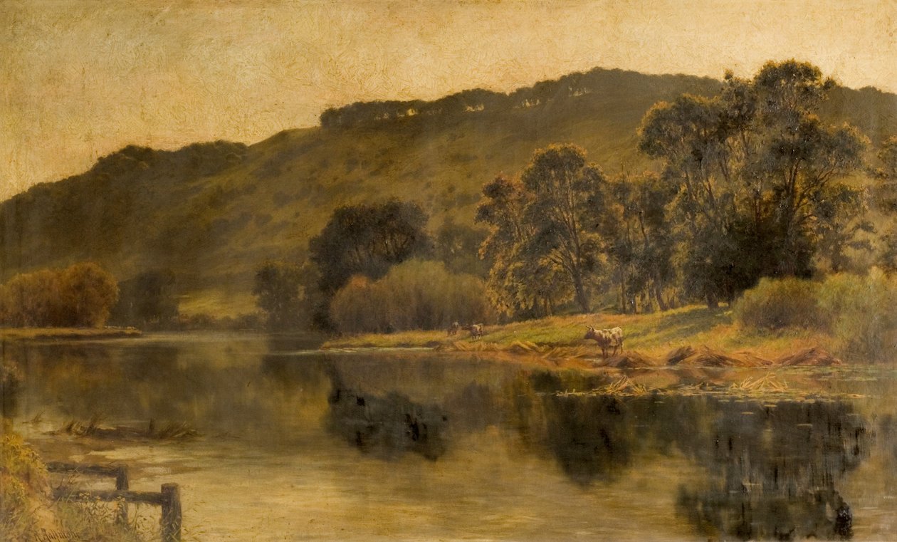 Paysage fluvial - Richard William Halfnight