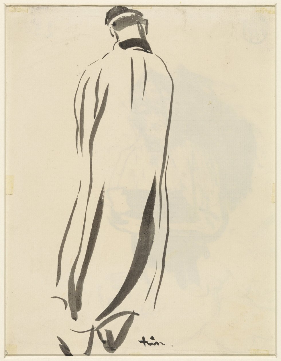 Homme jardinant, vu de dos - Rik Wouters