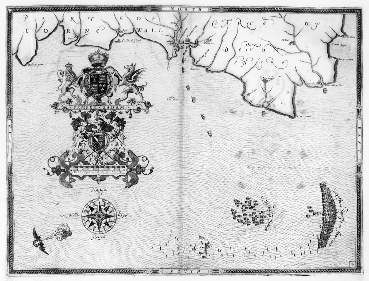 Carte n°4 montrant la route de la flotte de l