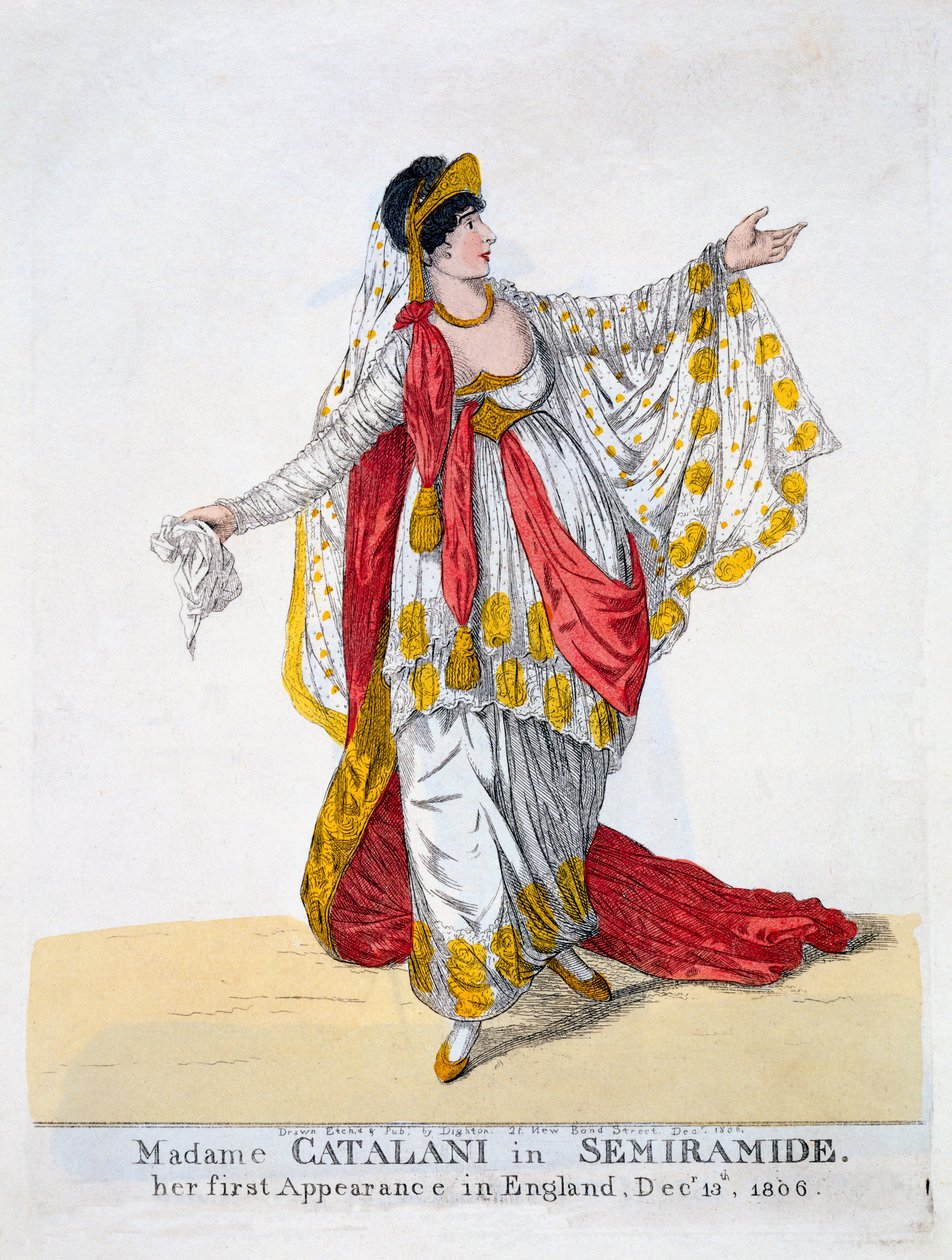 Madame Catalani dans le rôle-titre de Semiramide, 1806 - Robert Dighton