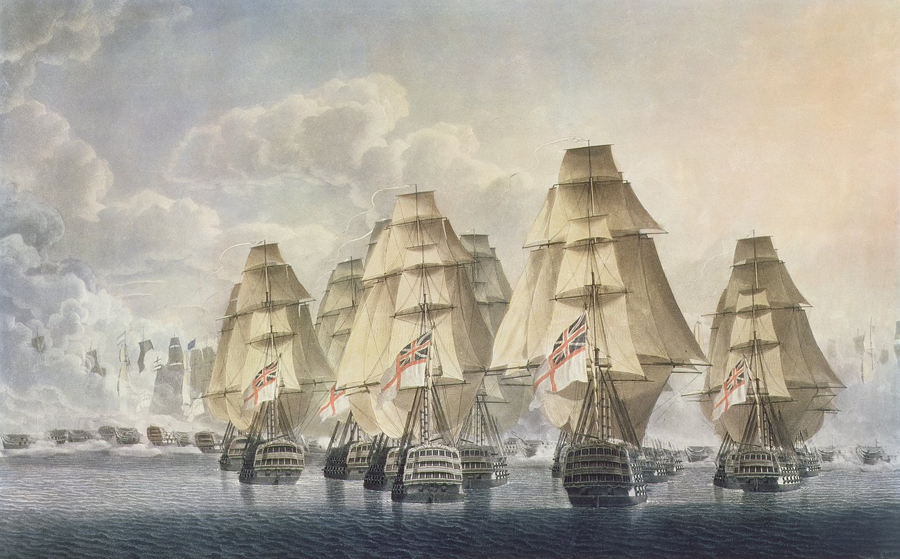 Bataille de Trafalgar, division arrière, 1806 - Robert Dodd