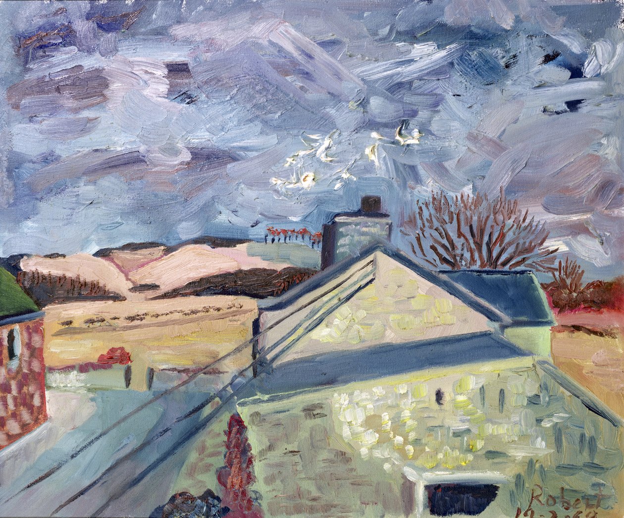 Colombes à High Barns, 1998 - Robert Hobhouse