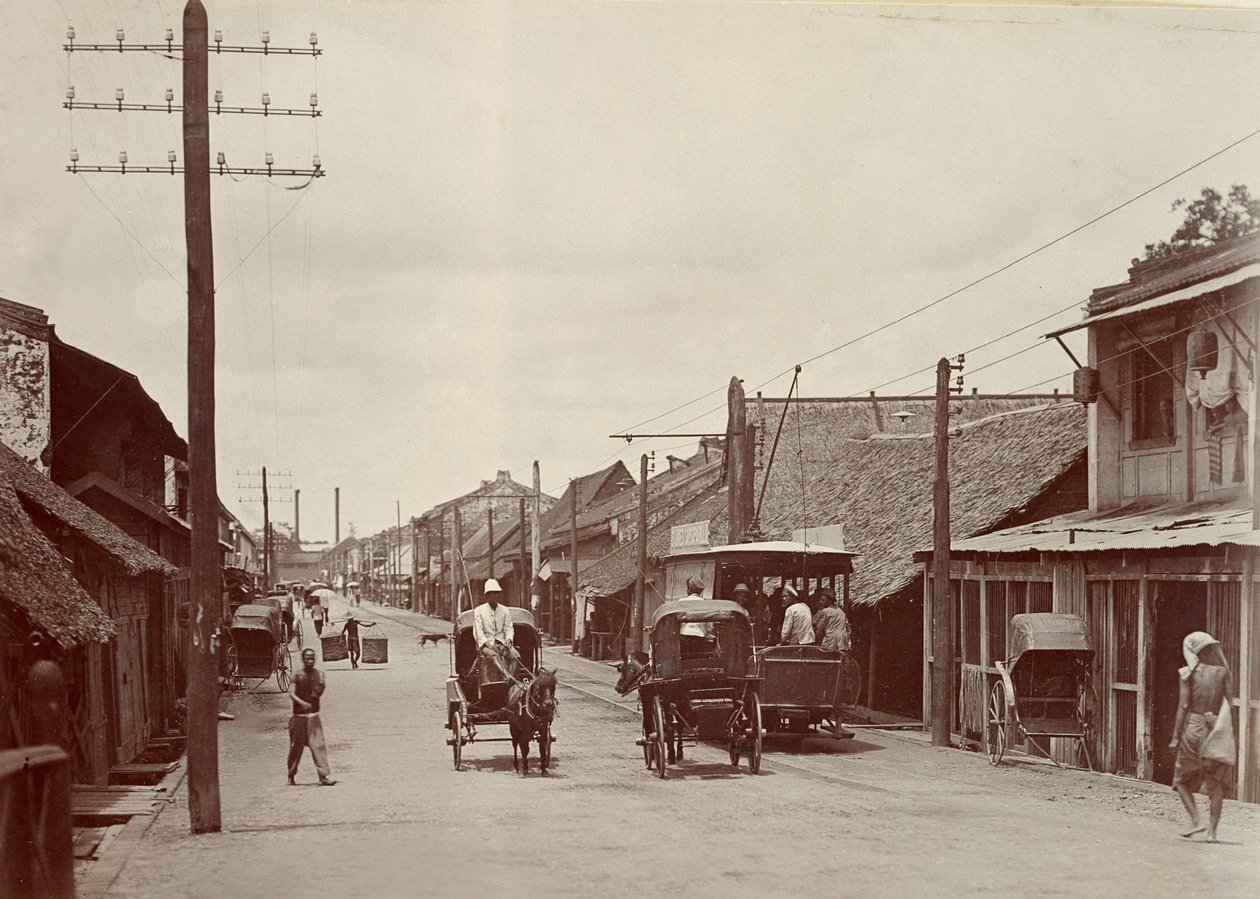 Nouvelle route avec le premier tramway électrique, 1890 - Robert Lenz