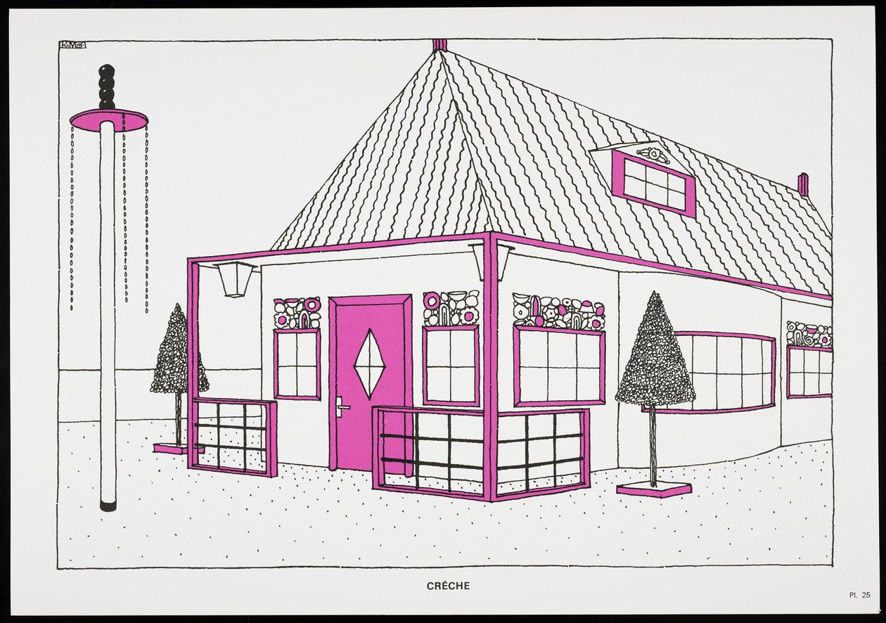 Crèche, de Une Cité Moderne, Dessins de Rob Mallet-Stevens Architecte, 1987 - Robert Mallet Stevens