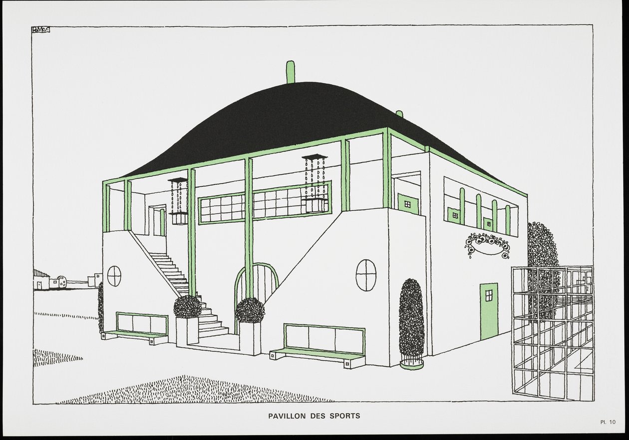 Pavillon des sports, de Une Cité Moderne, Dessins de Rob Mallet-Stevens Architecte, 1987 - Robert Mallet Stevens