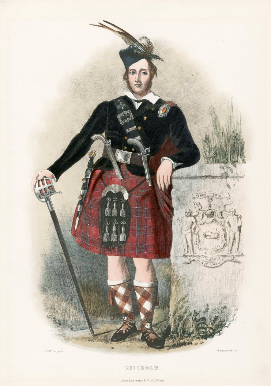 Chisholm, de The Clans of the Scottish Highlands, 1845 - Robert Ronald McIan