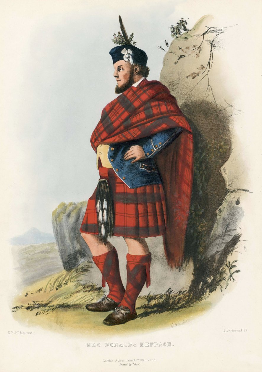 Mac Donald de Keppagh, de The Clans of the Scottish Highlands, pub.1845 - Robert Ronald McIan