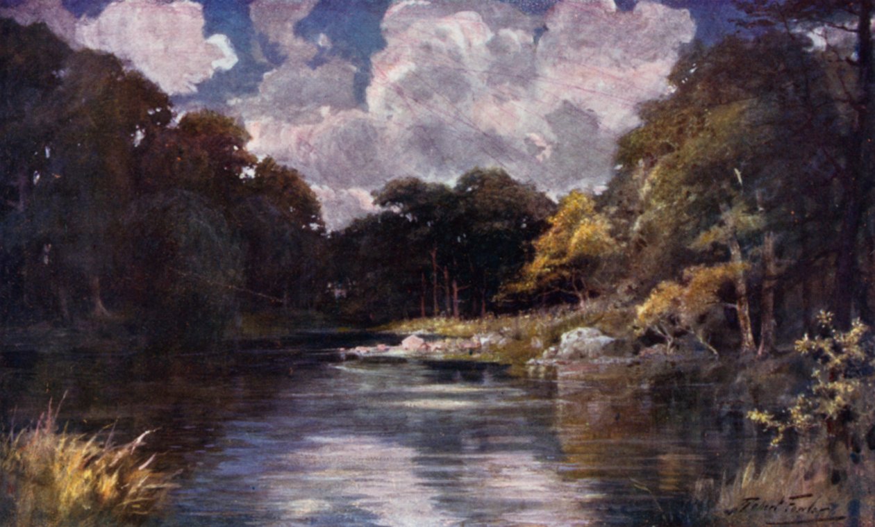 Le ruisseau de truites - Robert (after) Fowler