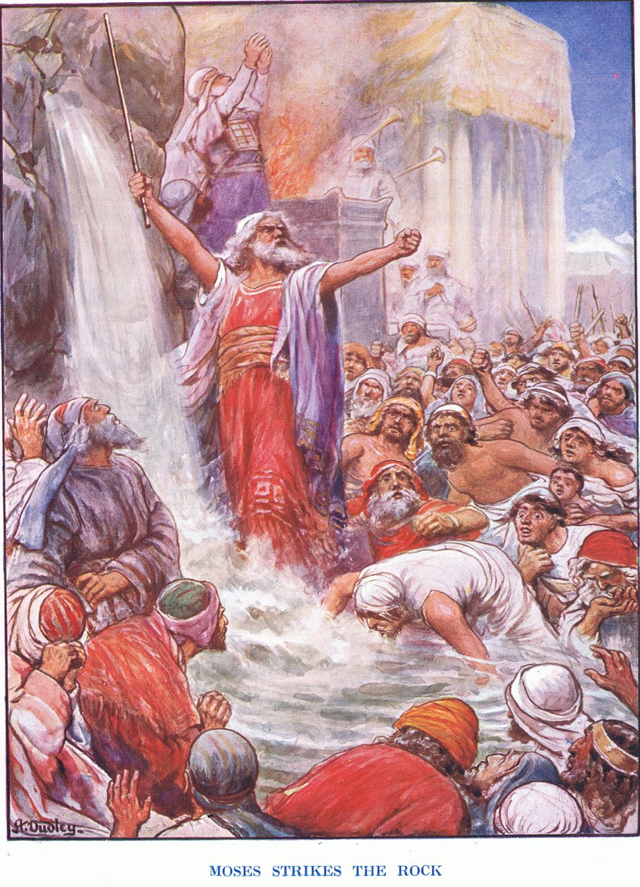 Moïse frappe le rocher - Robert Ambrose Dudley