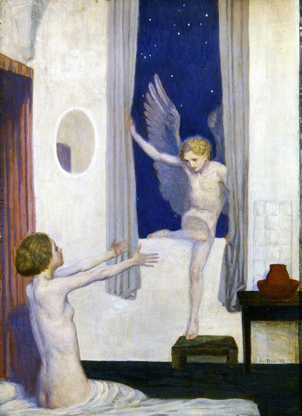 La visite de Cupidon - Robert Anning Bell
