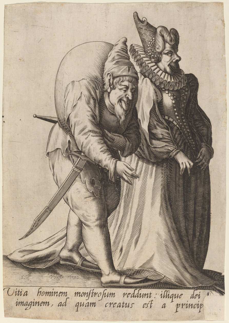 Vitia hominem monstrosum..., 1597 - Robert Boissard
