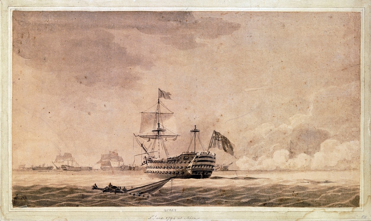 Le navire britannique Queen, 1er juin - Robert Cleveley