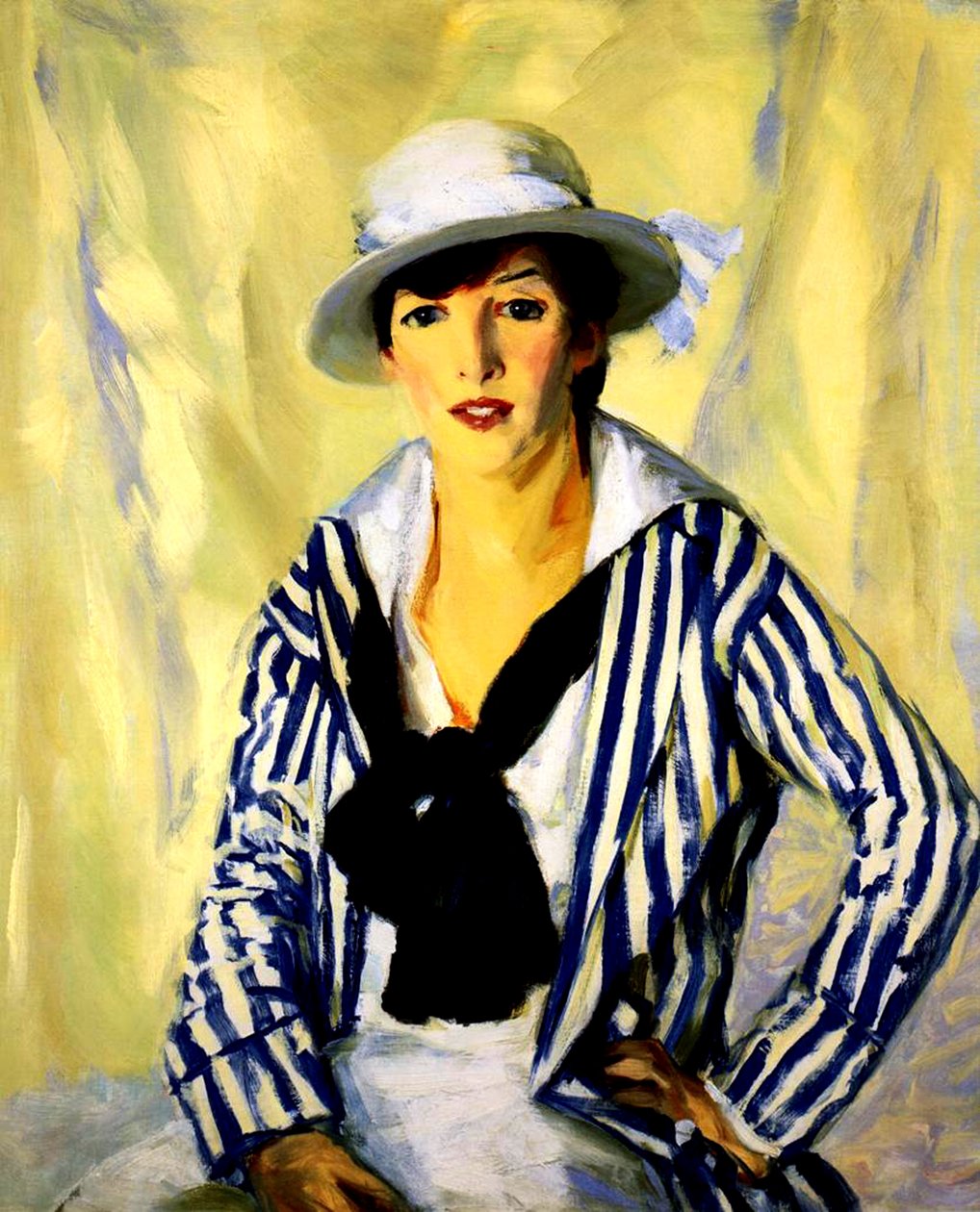Viv en rayures bleues, 1914 - Robert Cozad Henri