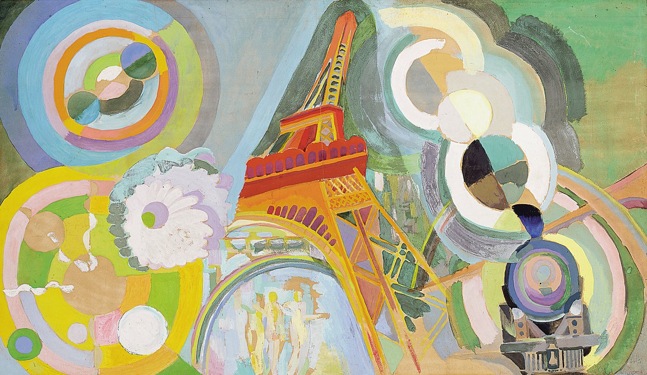 Air, rail et eau, étude - Robert Delaunay