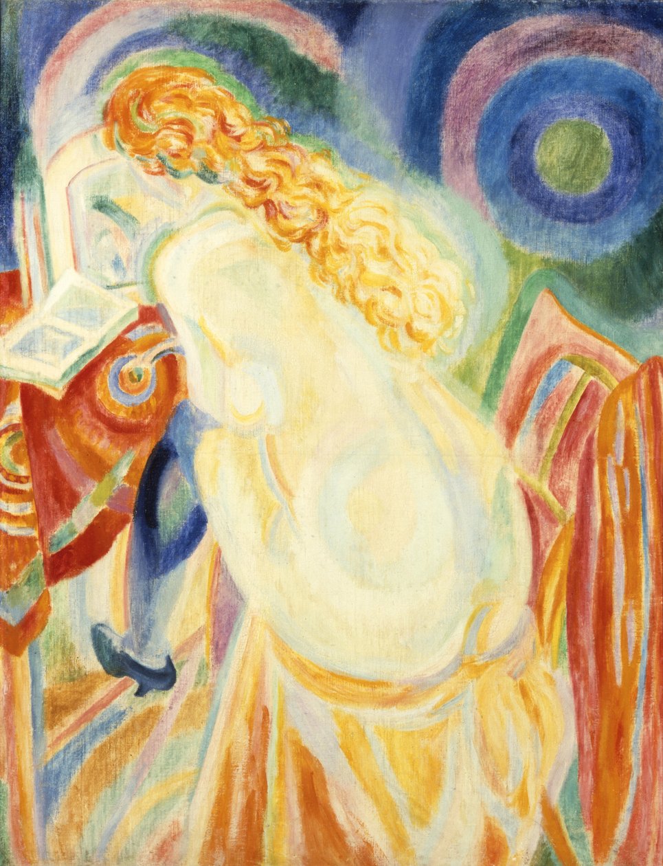 Femme nue lisant - Robert Delaunay
