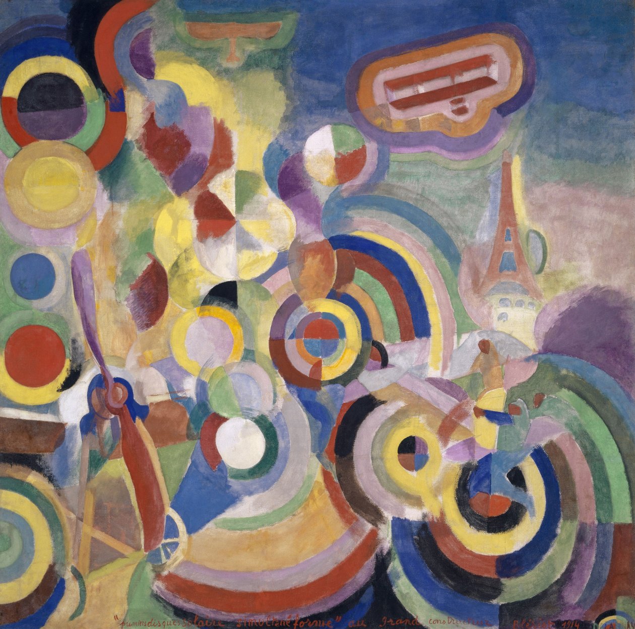 Hommage à Blériot, 1914 - Robert Delaunay