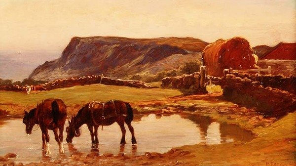 Abreuvant les Chevaux - Robert Farren