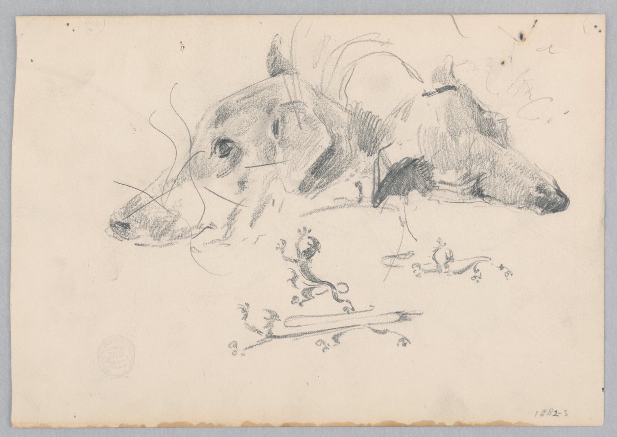 Chien et lion - Robert Frederick Blum