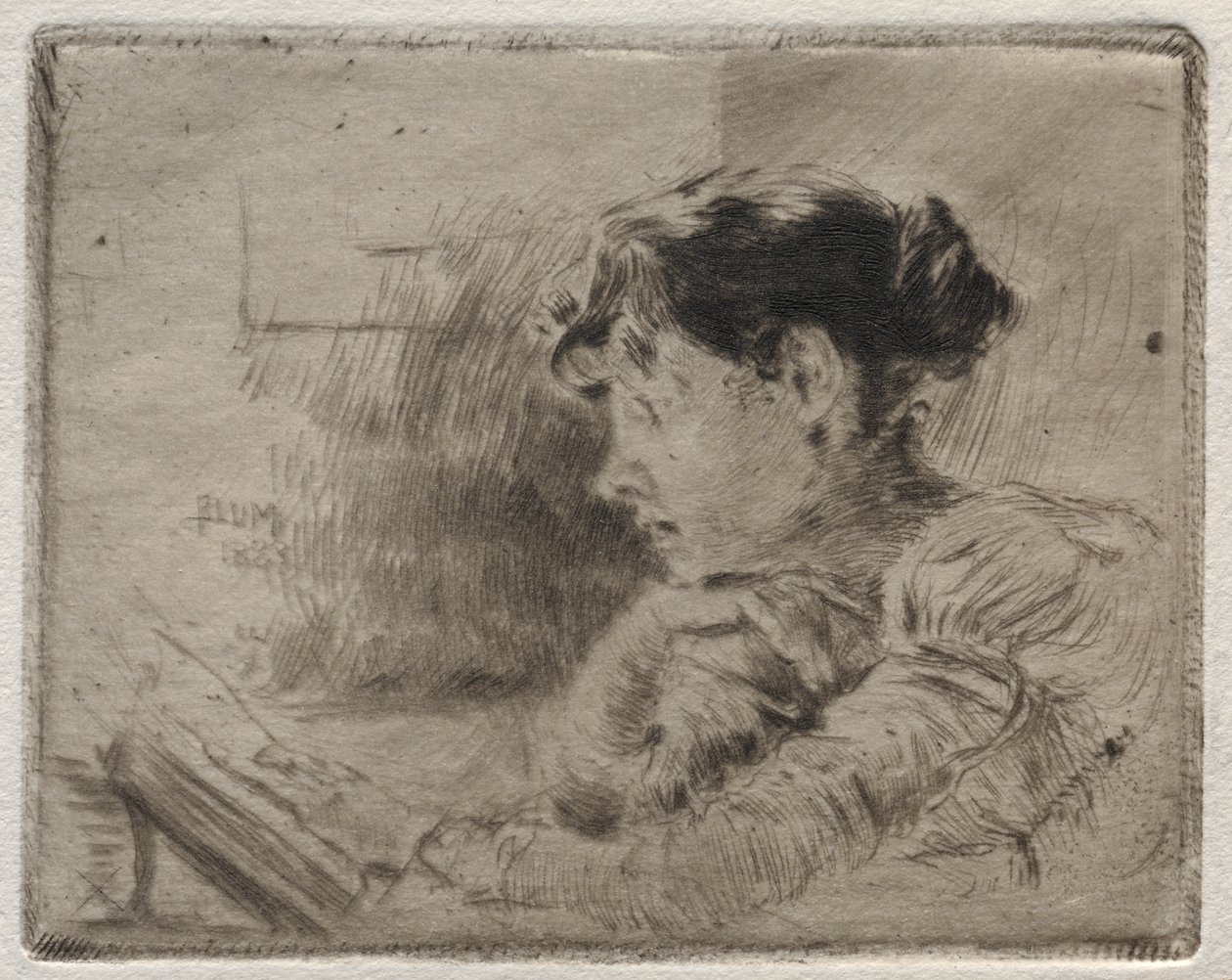 Lecture des filles - Robert Frederick Blum