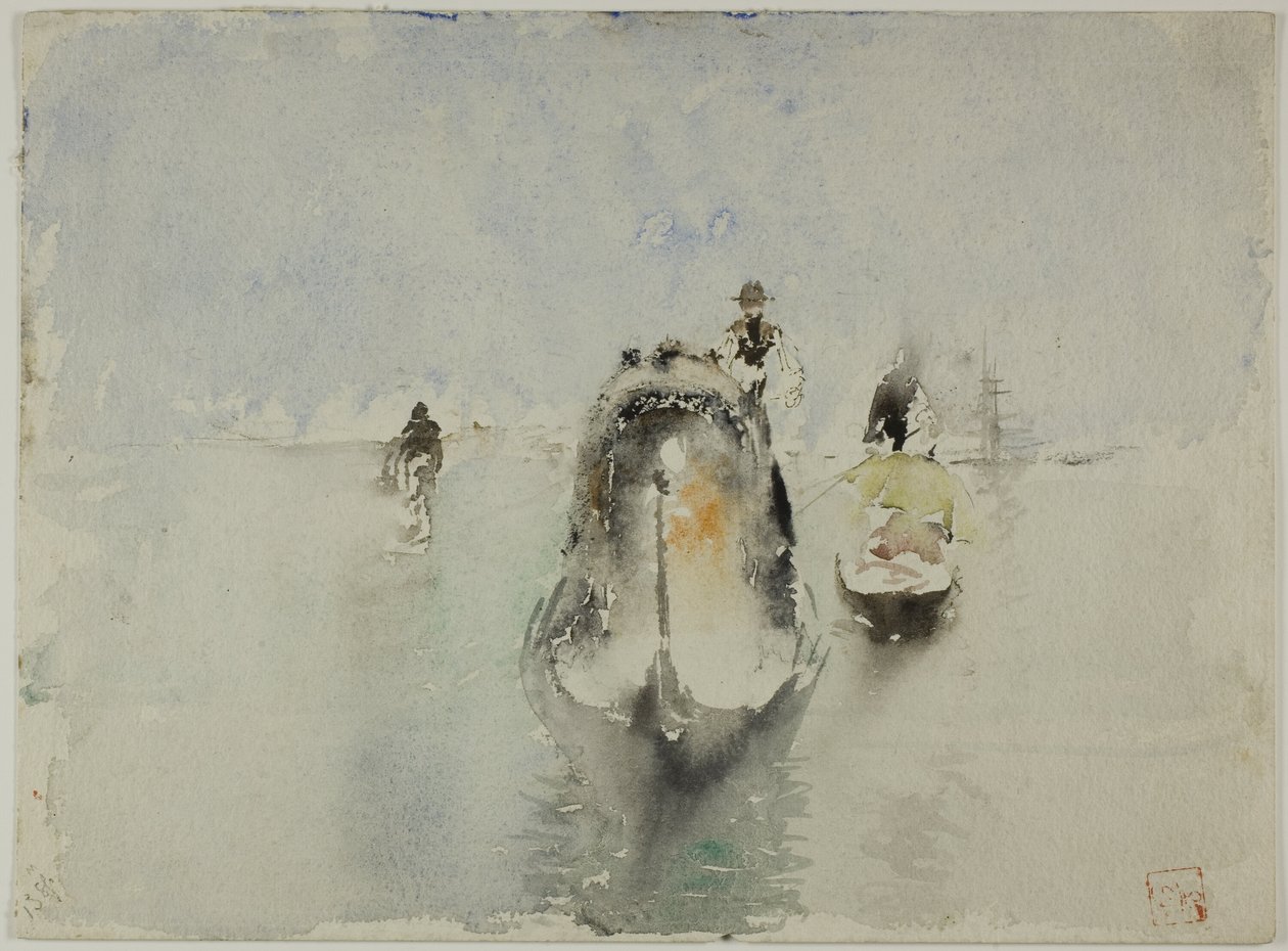 Gondoles, Grand Canal, Venise - Robert Frederick Blum