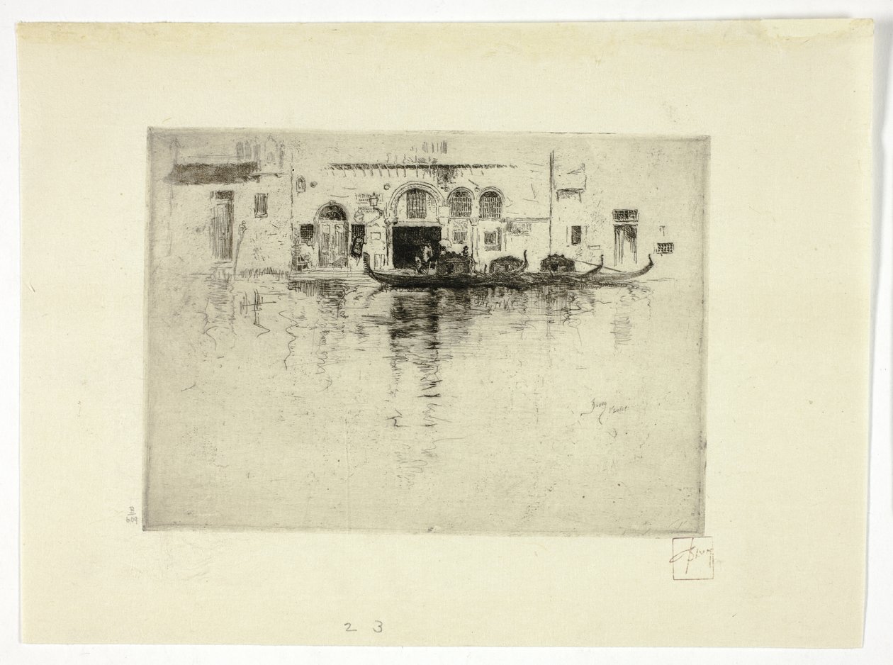 Gondoles et palais vénitien - Robert Frederick Blum