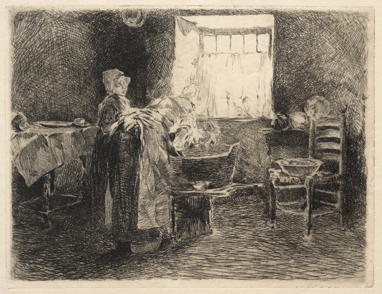 Lundi matin, Hollande, 1800s - Robert Frederick Blum