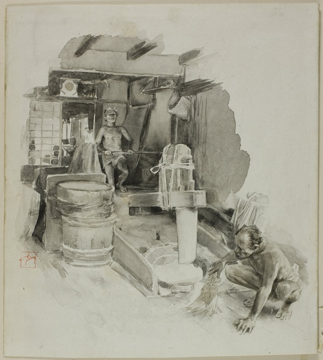 La mise en place du Paddy - Robert Frederick Blum