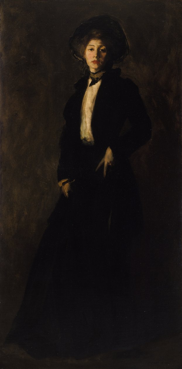 Jeune femme en noir - Robert Henri