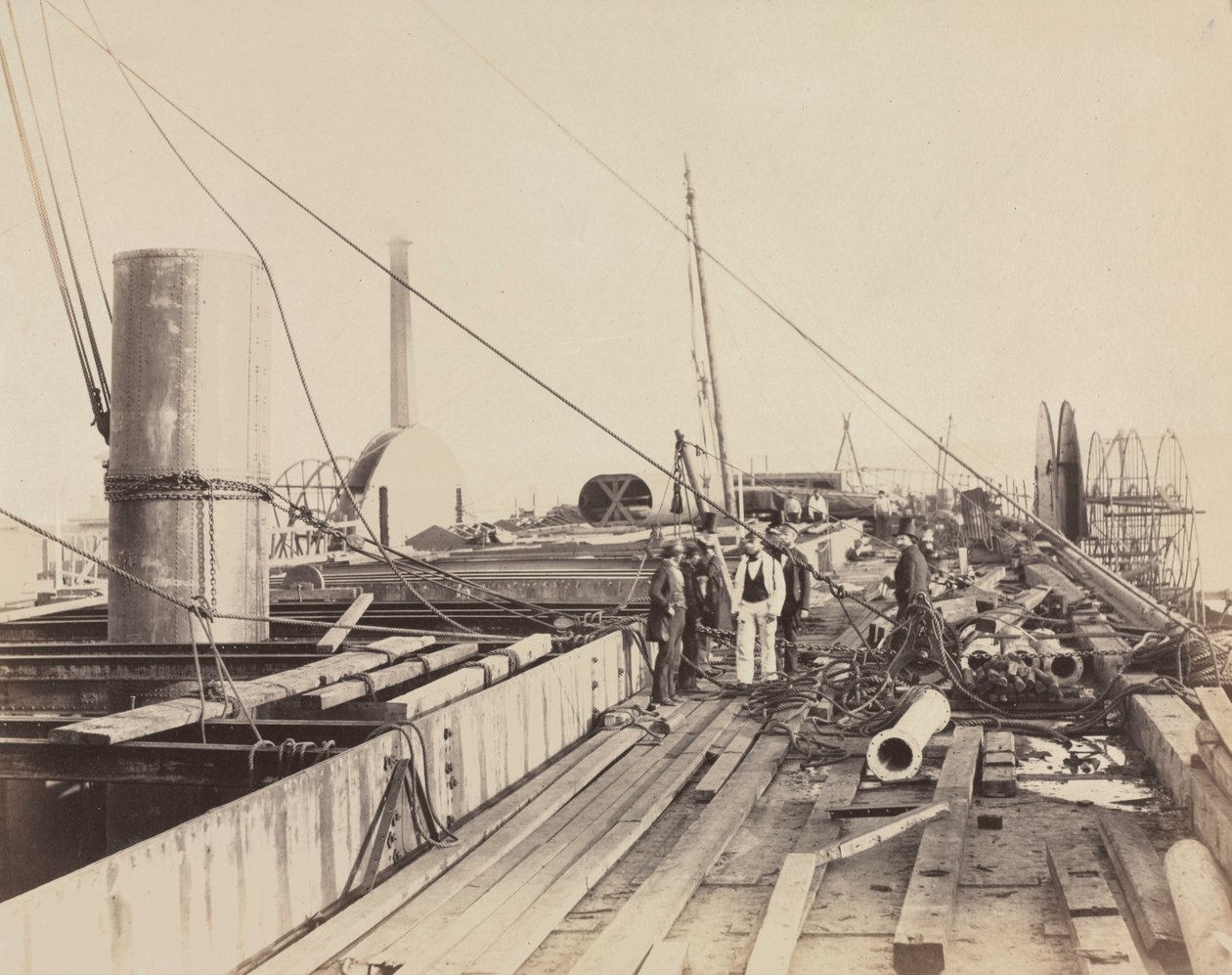 Scène de pont du Great Eastern, 1857 - Robert Howlett